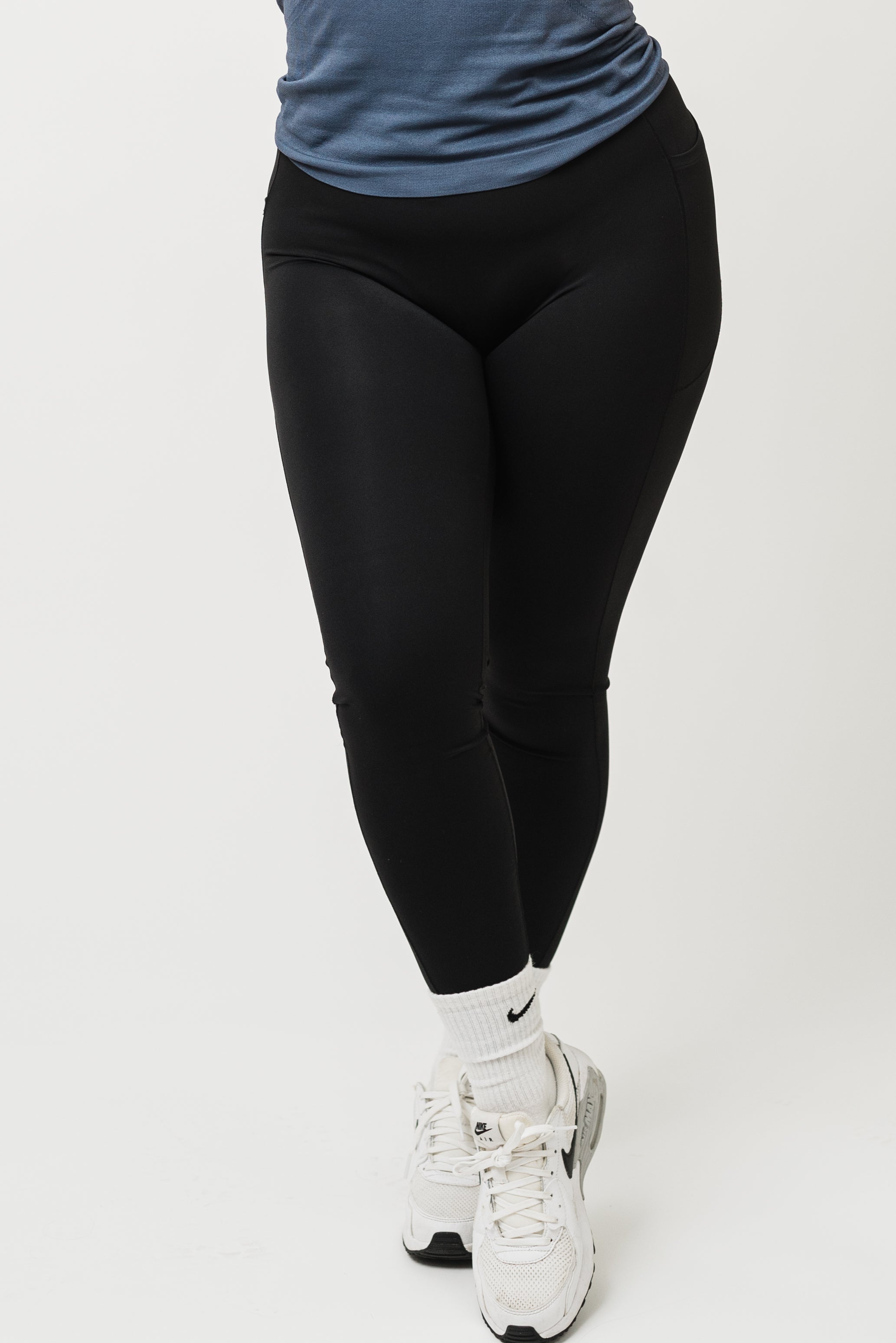Women's Athletic Crisscross Detail Wide Waistband Yoga Leggings – OniTakai